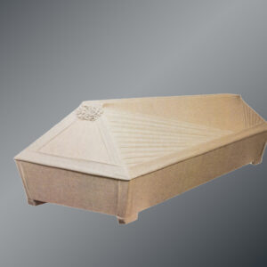 Drapēts koka zārks